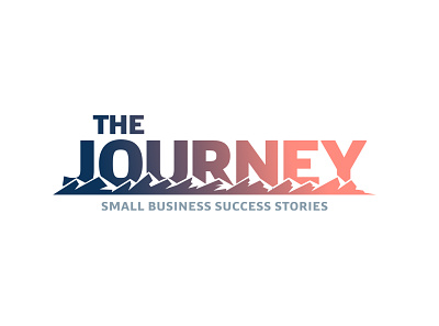The Journey Logo brand business design logo logotype mount mountains sunrise vector