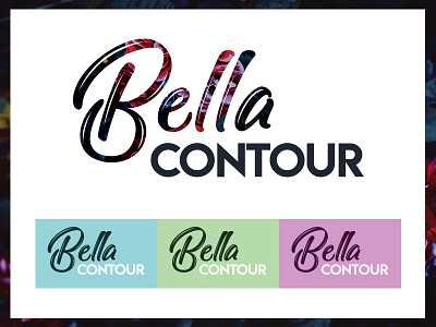 Bella Contour logo makeup makeup artist makeup logo