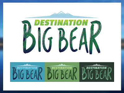 Destination Big Bear big bear concept logo logo