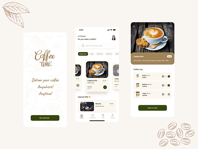 Coffee Ordering App Concept coffee ordering app figma ui ui design