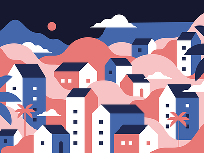 Hello from Cape Town cape town first dribbble shot illustration vector