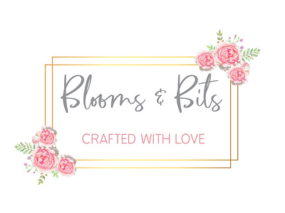 Blooms & Bits Feminine Logo Design