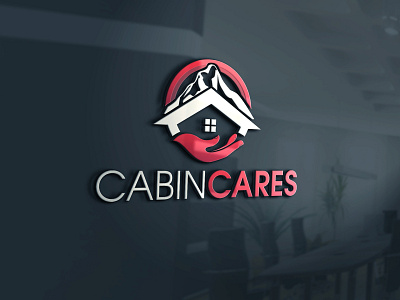 For Sale Logo cabin cares care handed house