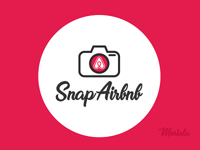 Snap Airbnb logo design