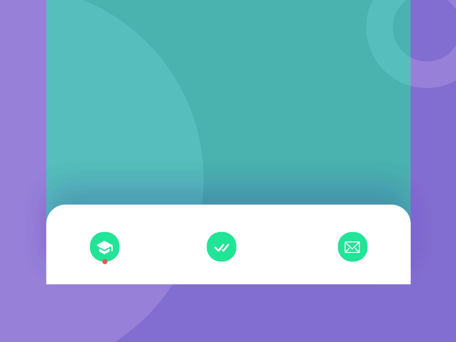 Bottom Bar microanimation aftereffects animation bottom bar green icon menu microanimation mobile app navbar navigation neon light purple ui design uidesign uiux