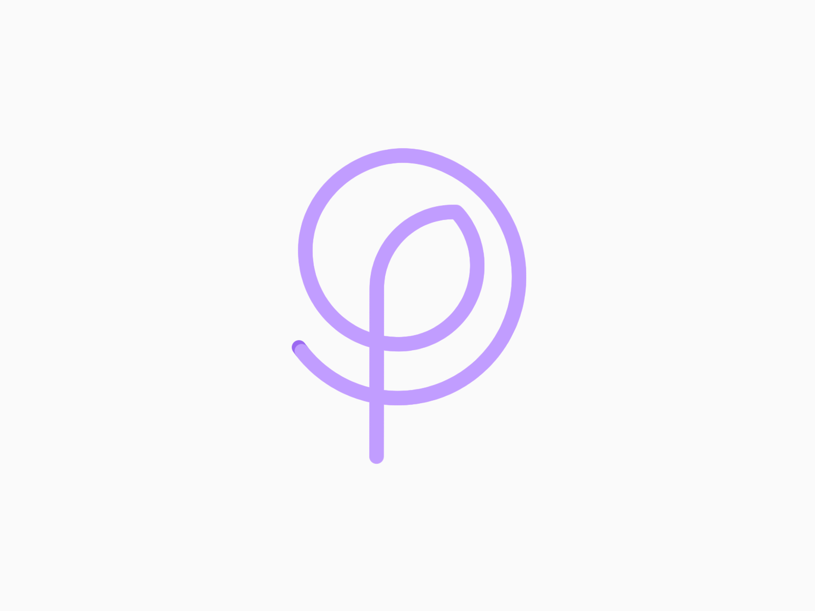 Personal Logo | Branding after effects animation branding design flower flower logo flowers logodesign logos logotype logotypedesign purple simple ui vector