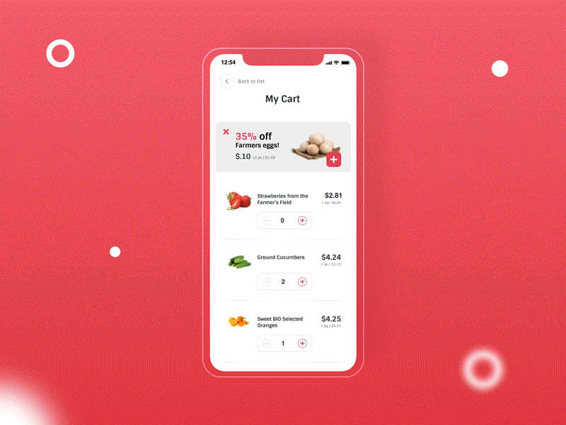 Grocery Store - Animations adobe xd animation business credit card design figma mobile mobile app motion graphics payment payment methode protopie sketch transition ui user interface userinterface