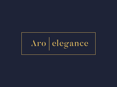 Aro Elegance branding deluxe elegance elegant gold logo logotype modern premium royal simple simple logo