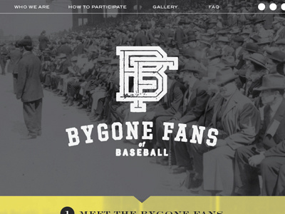 Bygone Fans of Baseball baseball bf bygone fans monogram old photo photograph texture vintage