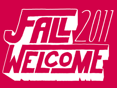 Fall Welcome Hand Type fall hand type typography welcome