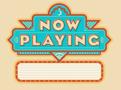 Now Playing Full lettering marquee now playing