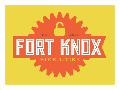 Fort Knox Bike Locks bicycle bike fort illustration knox locks vector