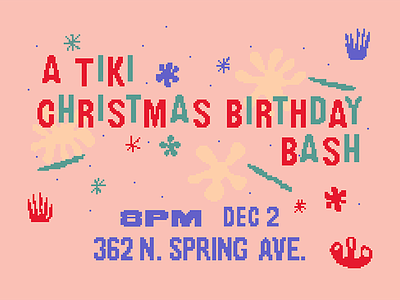 Holiday Sweater Tiki Party Invite