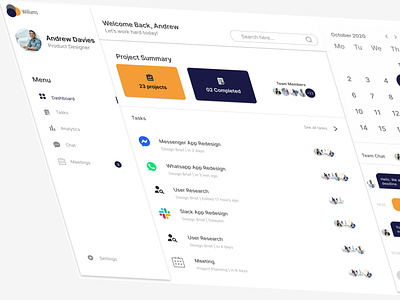 Project management software design