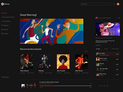 Music Desktop App design