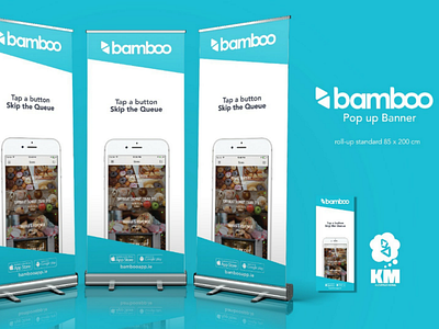 Bamboo - Pop up Banner banner brand branding design freelancing pop up presentation roll up start up ui ux
