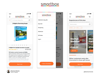 Smartbox - App Design app app design branding button design e comerce graphic design iconography navigation product search bar shopping sketch store typography ui ux vector
