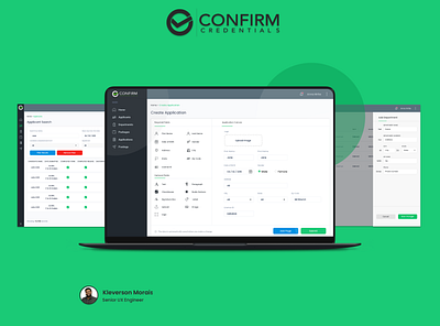 Confirm Credentials - Dashboard - Background Check Solution app design application dashboad dashboard ui design form freelance icon icon design iconography icons logo navigation sketch typography ui ux web design webdesign