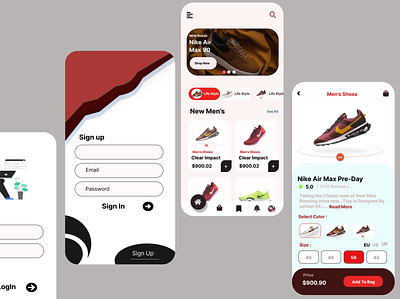 Shop App android ecommerce app flutter mobile app ui uxui