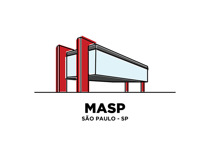 Masp. Строение MASP. MASP Museum logo. Музей искусства Сан-Пауло Ассис Шатобриан.