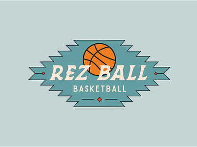 Rez Ball Basketball branding design graphic design illustration logo typography vector
