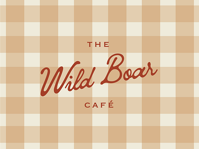 The Wild Boar Cafe brand identity branding design graphic design illustration logo typography vector