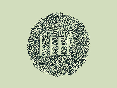keep hand drawn flowers floral type drawing illustration