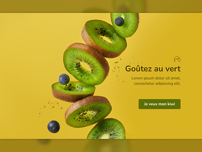 Goûtez au vert 🥝 graphic design ui