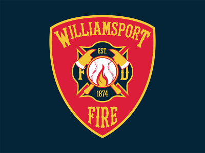Williamsport Bureau of Fire Logo branding design fire department fire truck graphic design logo logo design pennsylvania