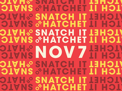 Snatch It or Hatchet Event Marketing