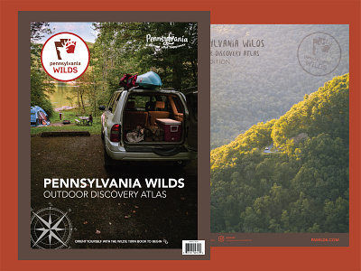 PA Wilds Outdoor Discovery Atlas atlas book book design design graphic design guide maps nature outdoors pa wilds pennsylvania