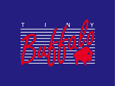 Classic classic design graphic design retro throwback tiny buffalo vector