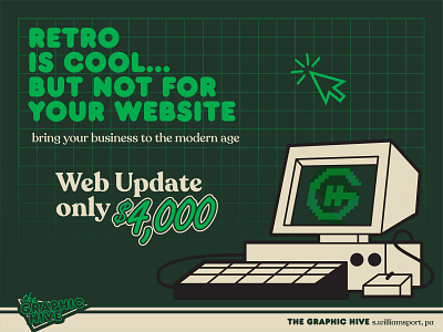 retro web ad ad advertisement design graphic design retro vector website
