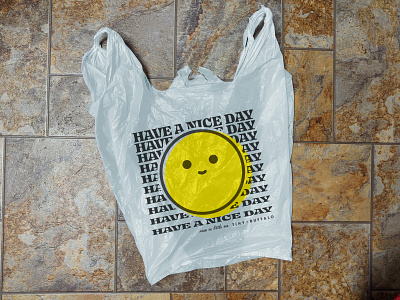 have a nice day bag design happy have a nice day shopping bag vector
