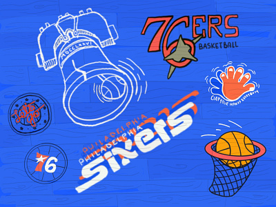 sixers flash 76ers basketball design doodle graphic design liberty bell nba procreate sixers sketch