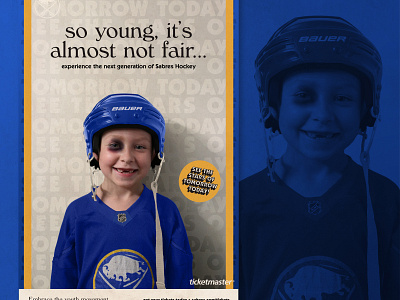 sabres ad concept advertisement branding buffalo concept design graphic design hockey nhl poster sabres sports
