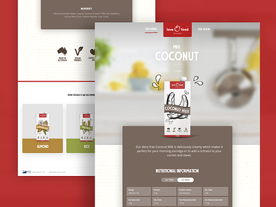 Product page branding food and beverage milk product page ui design user inteface web design web design agency
