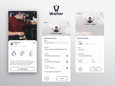 Waiter - hire process