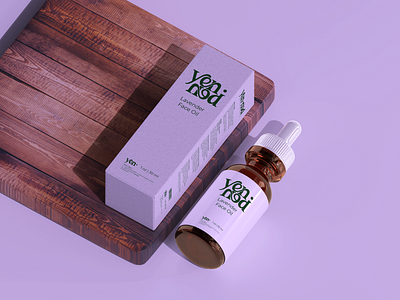 Yen•ned Skincare Face Oil - Brand Identity