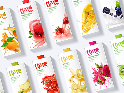 Ttang Juice - Brand Identity bottle brand brand identity branding brandingdesign design graphic design illustration juice mockup logo logo design mockup packaging product mockup