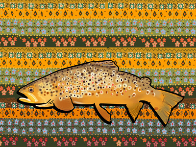 Brown Trout Patchwork, 2021