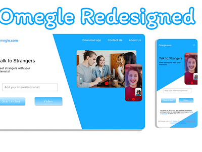 I redesigned Omegle’s landing page