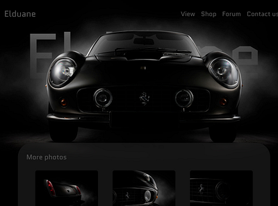 Ferrari to my nick name Elduane beginner car website design ferrari illustration iterate ui ux web design webapp