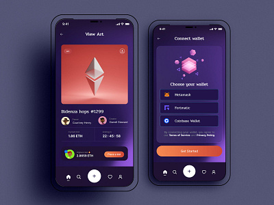 NFT Concept Connect app concept figma nft ui uix