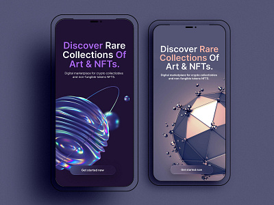 NFT Concept Discover app concept figma nft ui uix