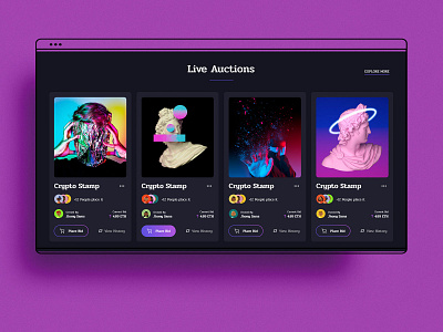 NFT Concept Live Auctions