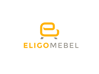 Eligomebel brand branding e elite font furniture identity illustration letter lettering logo logotype type