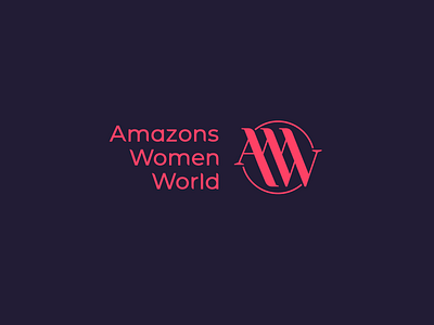 Amazons Women World aww brand branding font identity letter lettering logo logotype monogram simple type