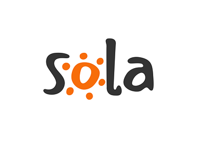 Sola brand branding font identity illustration letter lettering logo logotype type