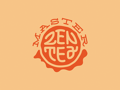 Master Zen Tea brand branding font identity illustration letter lettering logo logotype shop tea type